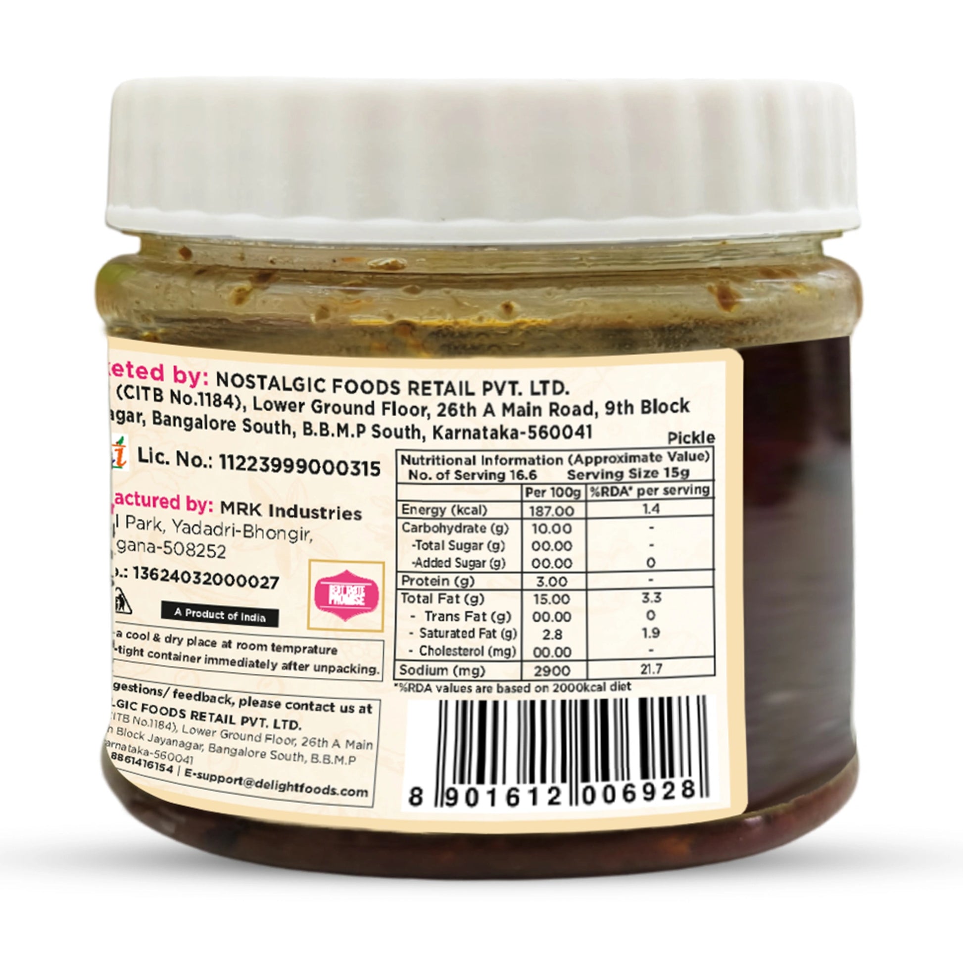 avakaya mango pickel with ingredients