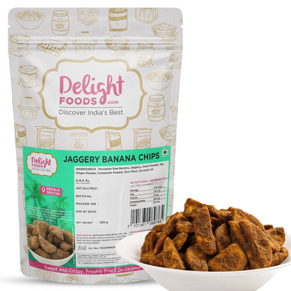 Delight Foods Jaggery Banana Chips 