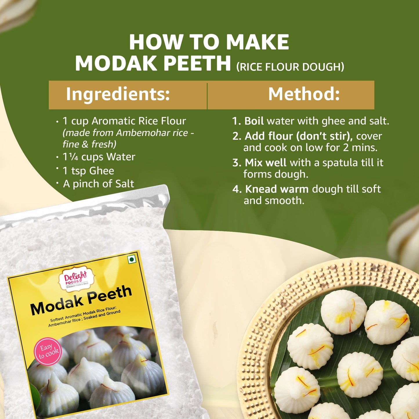 Modak Peeth (Aromatic Rice Flour)