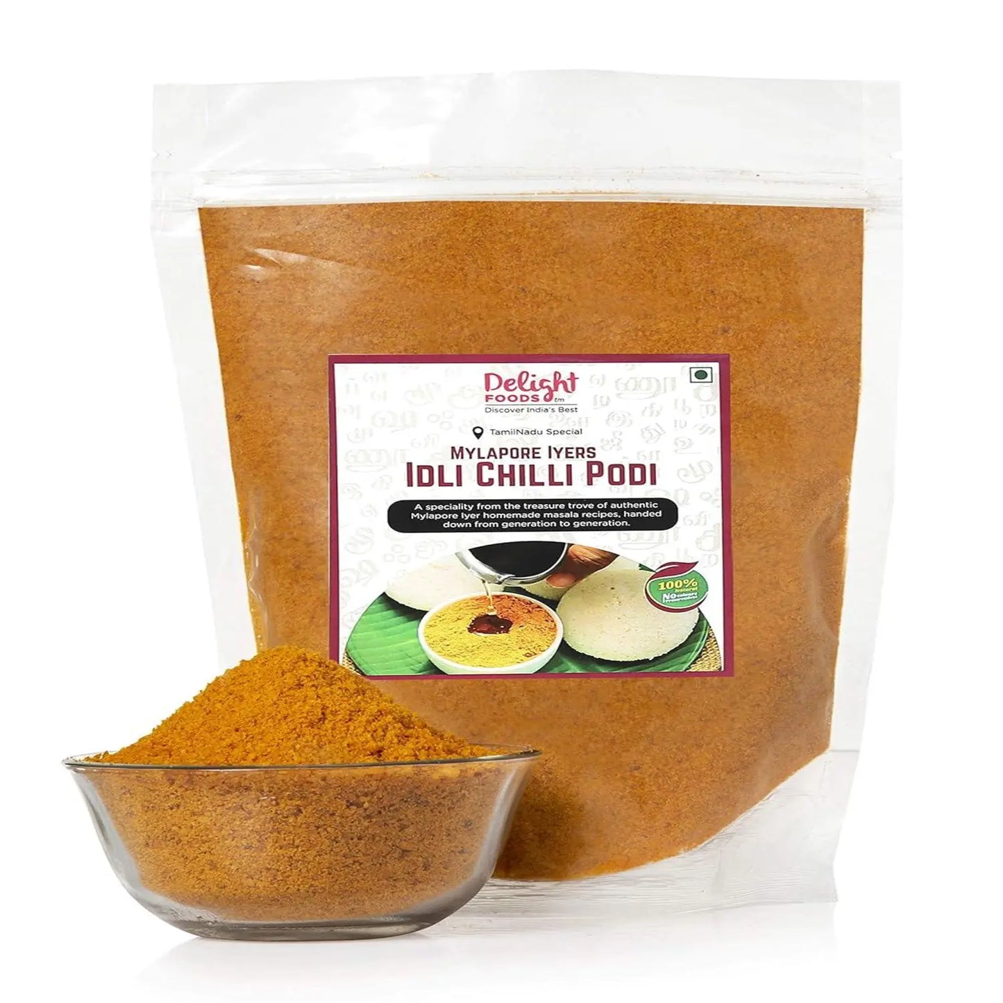 Mylapore Iyer's idli chilli podi