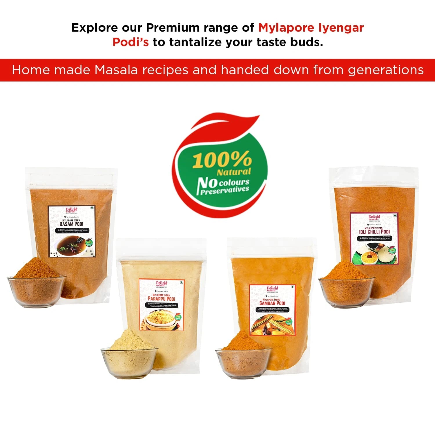 Mylapore iyer's sambar podi