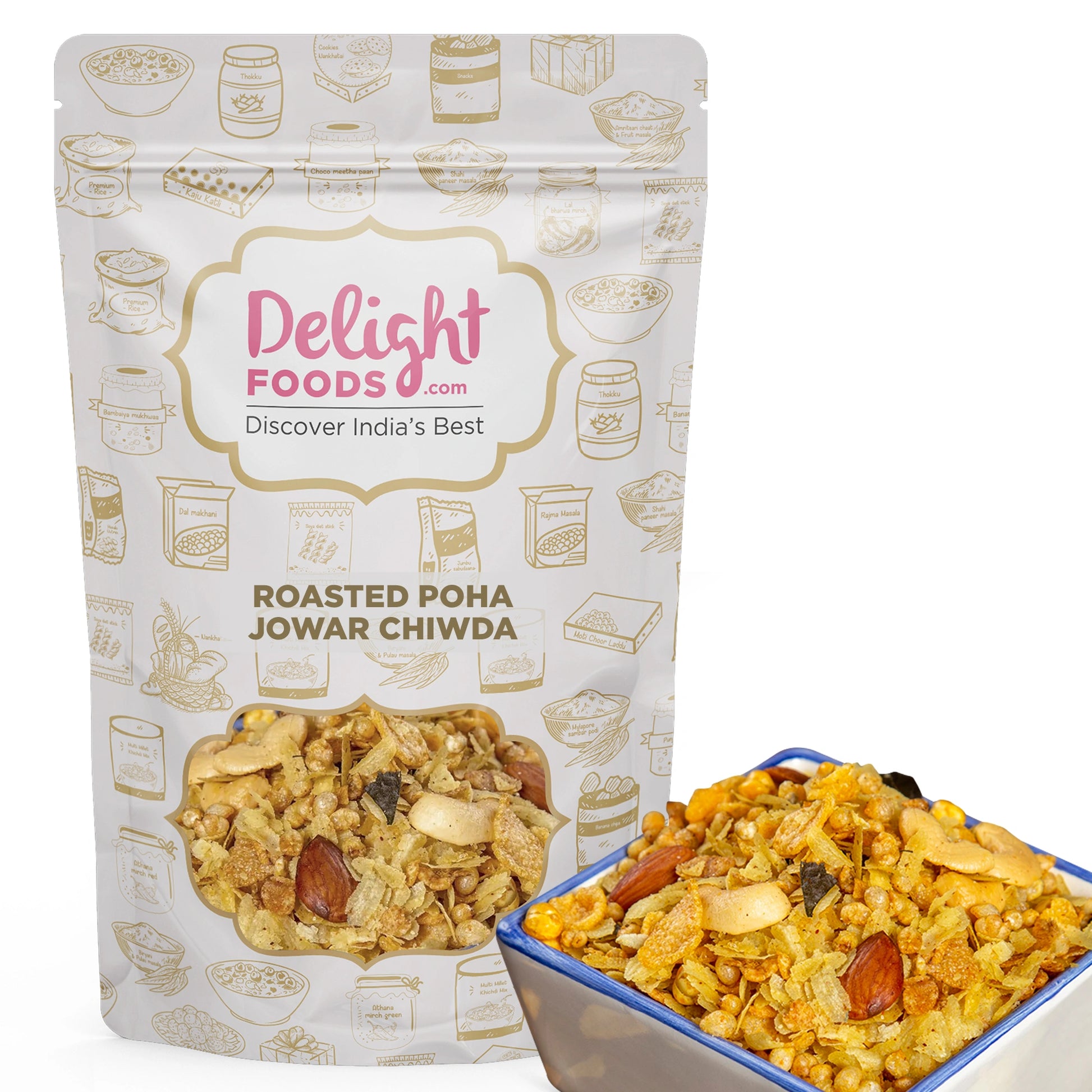 Roasted poha jowar chiwda