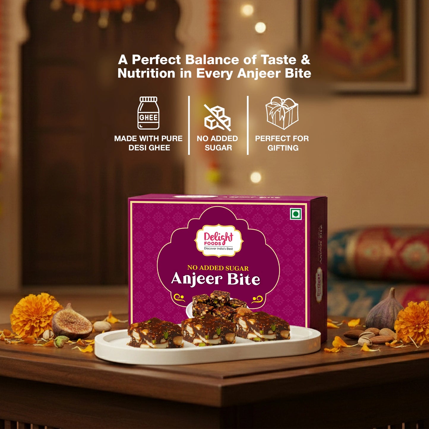 Sugar free anjeer bite