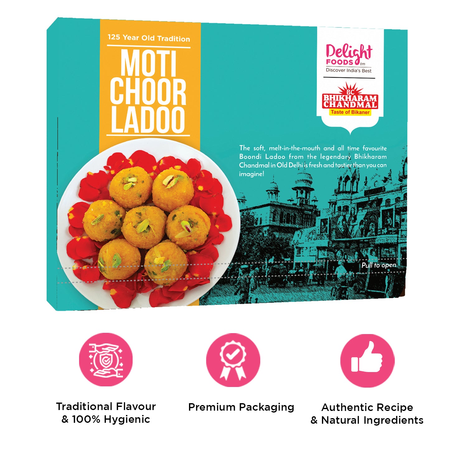 Moti Choor Ladoo 400g - Delight Foods