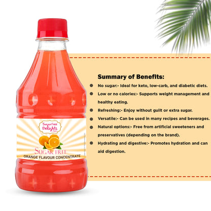 Sugar Free ORANGE Flavour Syrup